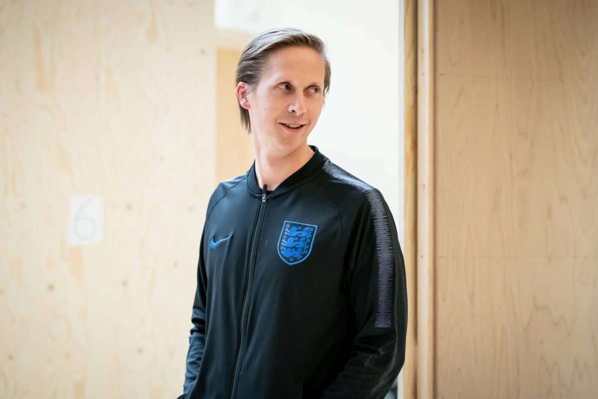 Will Close as Harry Kane in Dear England at the National Theatre