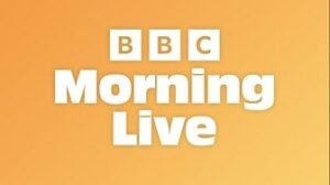 Nicki Chapman presenting on Morning Live - Noel Gay