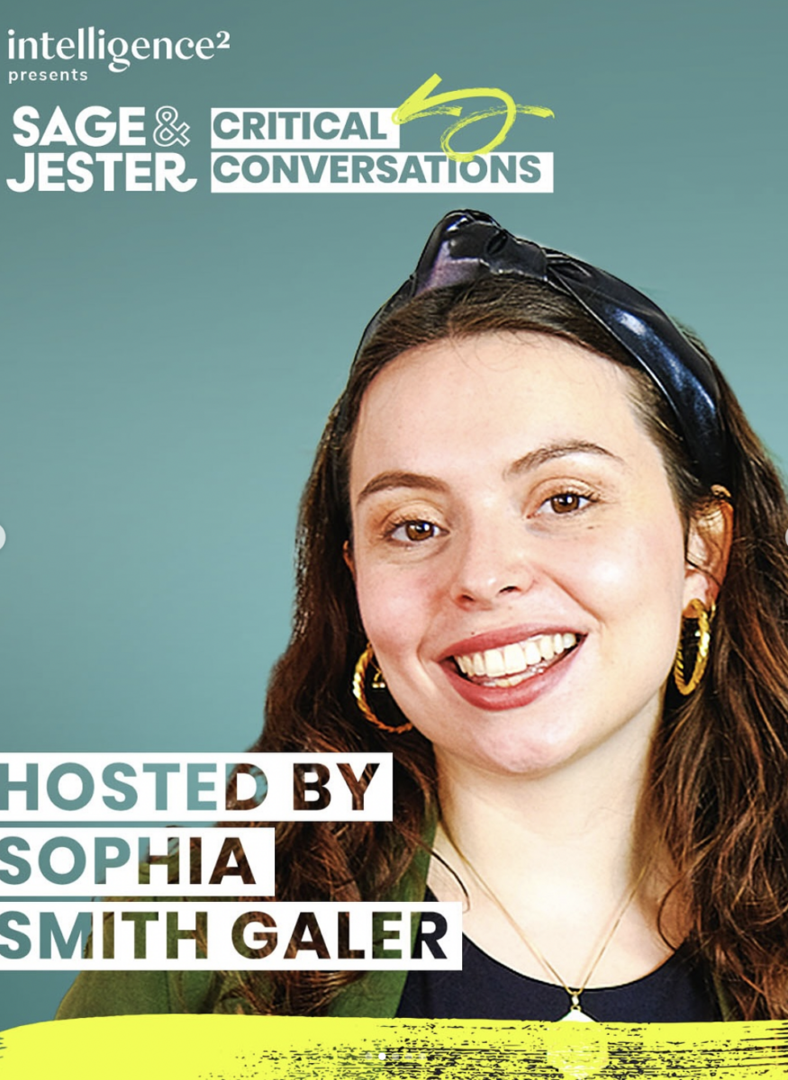 Sophia Smith Galer Hosting Intelligence Squared x Sage & Jester