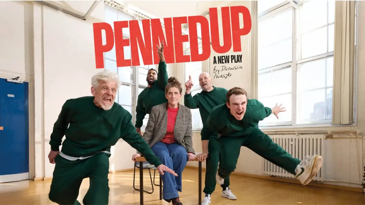 Rebecca Peyton and Liam Watson in Rehearsals for Penned Up