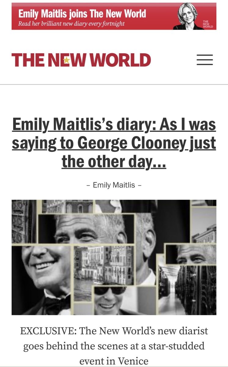 Emily Maitlis starts new Column with ‘The New World Magazine’